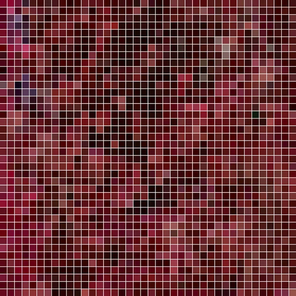 Abstract Square Pixel Mosaic Background Red — ストック写真