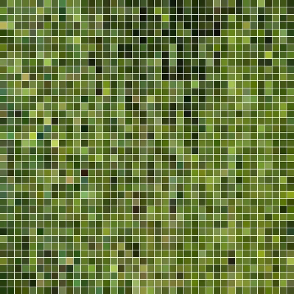 Fondo Mosaico Píxeles Cuadrados Abstractos Verde —  Fotos de Stock