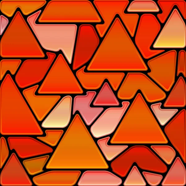 추상적 스테인드글라스 모자이크 주황색 삼각형 — 스톡 사진