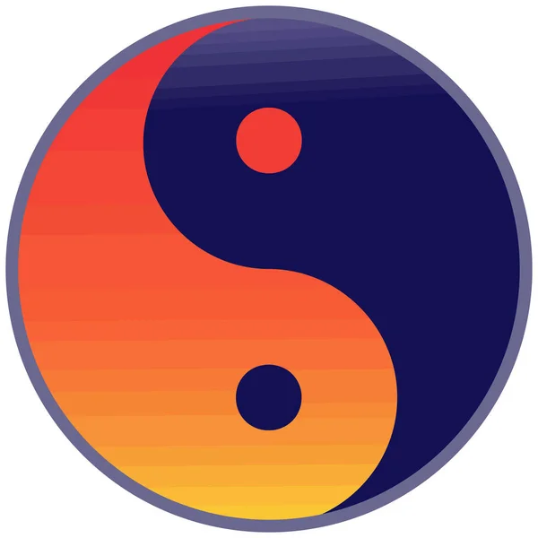 Armonía Espiritual Yin Yang Chino Ilustración Feng Shui Equilibrio Zen — Foto de Stock