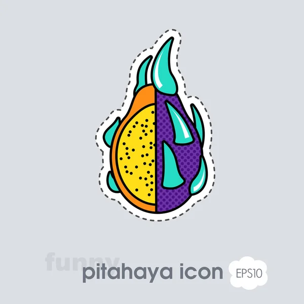 Icône Pitaya Pitaya Signe Fruits Dragon Tropical Illustration Vectorielle Pour — Photo