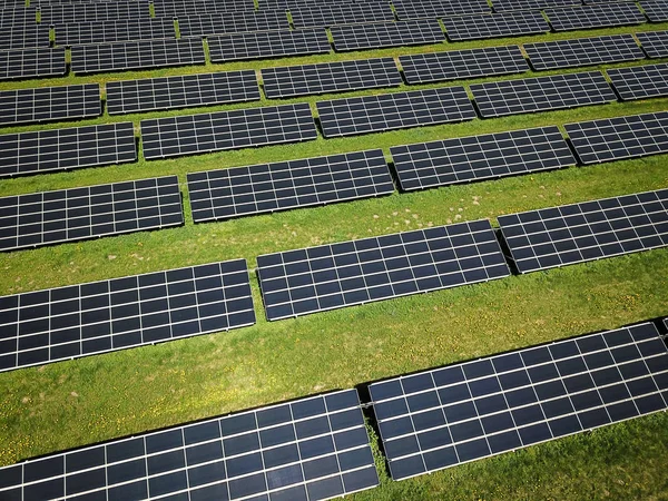Große Solaranlage Aus Der Luft — Stockfoto