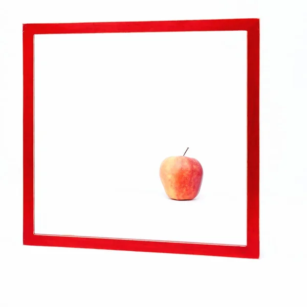 作为背景的红色框架 — 图库照片