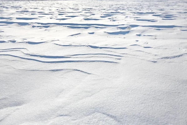 Couverture Neige Fermée Dans Vent Avec Des Dérives Ressemble Des — Photo