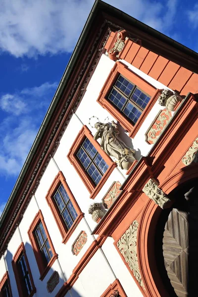 Volkach Ist Ein Bekanntes Weinanbaugebiet Deutschland Bayern Franken — Stockfoto