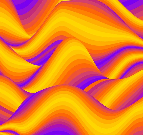 Bunte Welle Hintergrund Digital Gestaltung Der Textur Der Farbkunst Form — Stockfoto