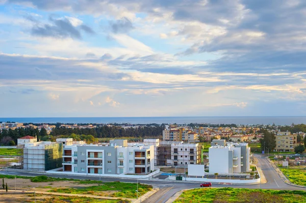 Výstavba Moderních Bytových Jednotek Paphos Syprus — Stock fotografie