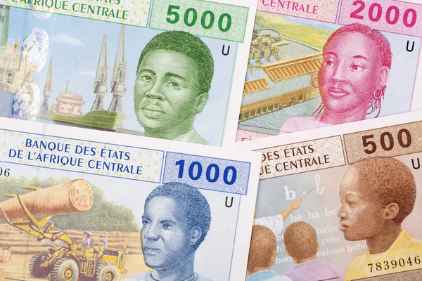 Centraal Afrikaans Geld Een Zakelijke Achtergrond — Stockfoto