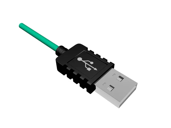 Usb Connector Voor Gegevensoverdracht — Stockfoto