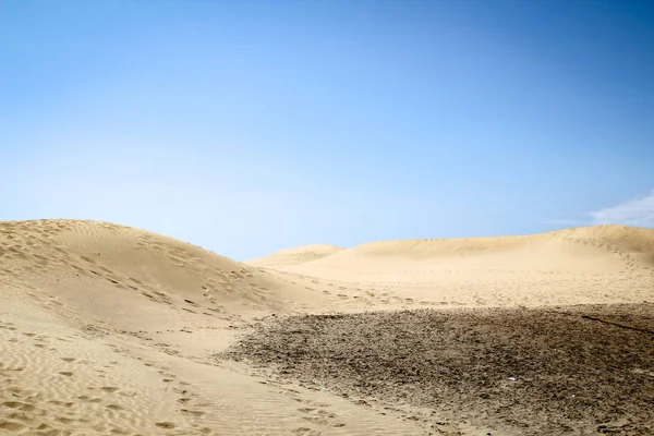 Deserto Com Dunas Muita Areia — Fotografia de Stock