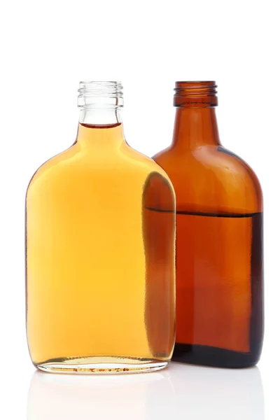 Üvegpalack Whisky Fehér Alapon — Stock Fotó