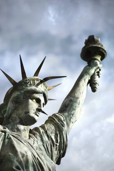 Reduced Model Old Statue Liberty France — Stock Photo, Image