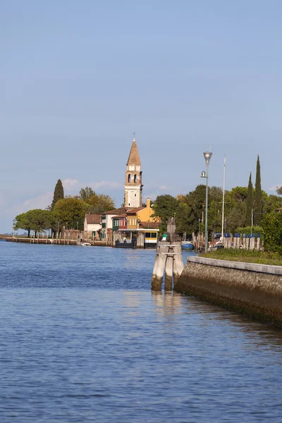 Vista Mar Una Las Pequeñas Islas Laguna Veneciana Venecia Italia — Foto de Stock