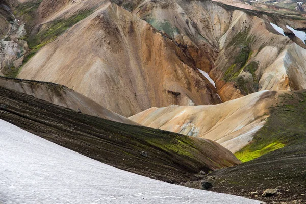 Montagne Vulcaniche Landmannalaugar Nella Riserva Naturale Fjallabak Paesi Bassi — Foto Stock