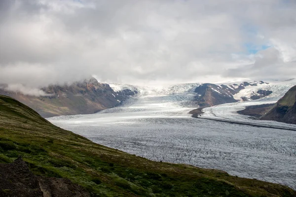 Παγετώνας Svinafellsjokull Μέρος Του Παγετώνα Vatnajokull Εθνικό Πάρκο Skaftafel Στην — Φωτογραφία Αρχείου