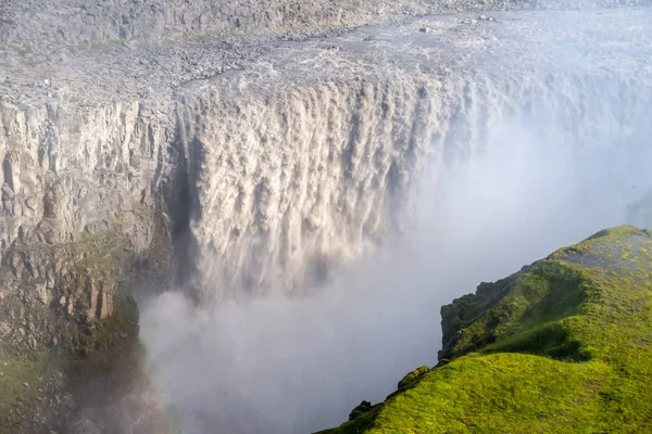 Dettifoss Cascata Più Potente Dell Islanda Trova Nel Parco Nazionale — Foto Stock