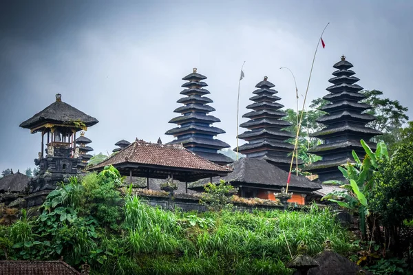 Pura Besakih Temple Landscape Mount Agung Bali Indonesia — 스톡 사진