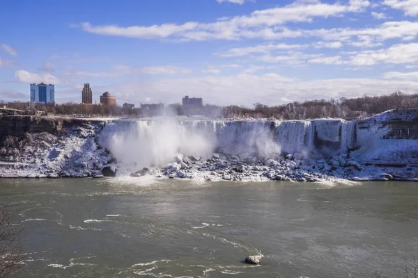 Nordamerika Förenta Staterna Amerikanska Fallen Vid Niagarafallen — Stockfoto