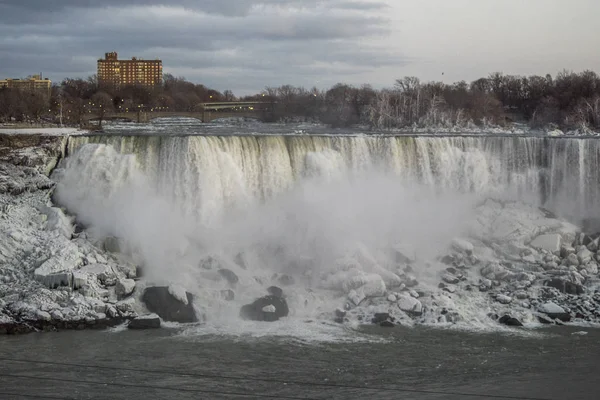 Nordamerika Förenta Staterna Amerikanska Fallen Vid Niagarafallen — Stockfoto