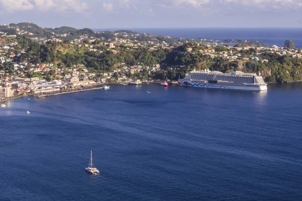 Saint Vincent Grenadine Nel Mar Dei Caraibi Porto Kingstown — Foto Stock