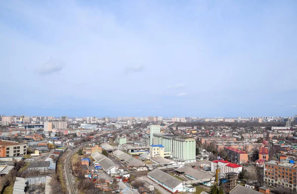 Stadtlandschaft Die Aussicht Aus Den Höhen Des Stockwerks Krasnodar Stadt — Stockfoto