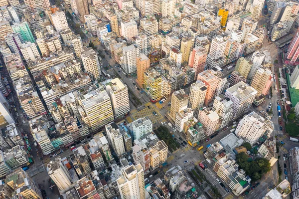 Sham Shui Hong Kong Marzo 2019 Vista Superior Ciudad Hong —  Fotos de Stock