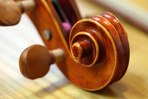 Violín Instrumento Musical Primer Plano —  Fotos de Stock