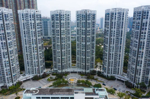 Tin Shui Wai Hong Kong Febrero 2019 Vista Superior Ciudad — Foto de Stock