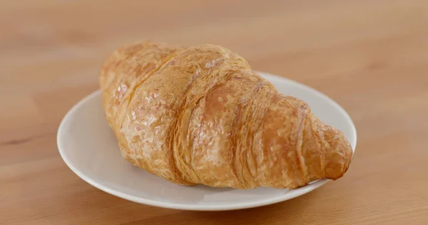 Croissant Chleba Ranní Snídaně — Stock fotografie