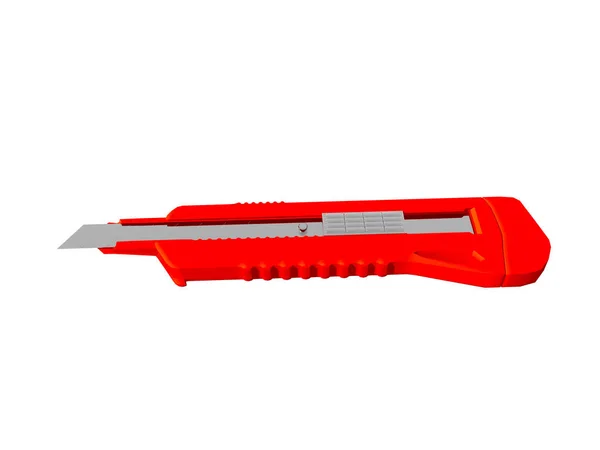Cuchillo Alfombra Roja Con Hoja —  Fotos de Stock
