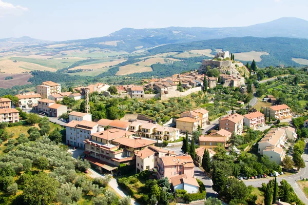 Rocca Orcia Luchtfoto Toscaanse Stad Italië Italiaans Landschap — Stockfoto