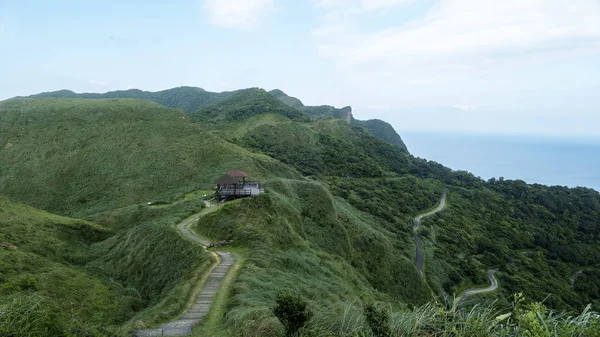 Miscanthus Cao Ling Ancient Trail Canto Nordeste Taiwan — Fotografia de Stock