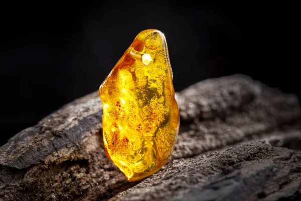 Bit Gult Ren Transparent Naturlig Amber Klassificering Färg Clear Succinite — Stockfoto