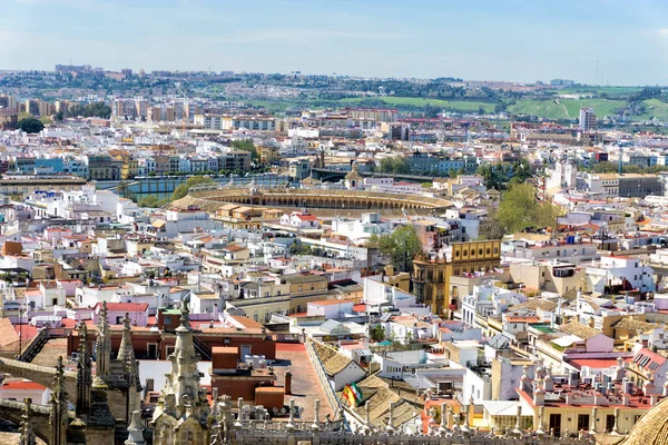 Sevilla Spanya Şehir Merkezinin Panoramik Görünümü — Stok fotoğraf