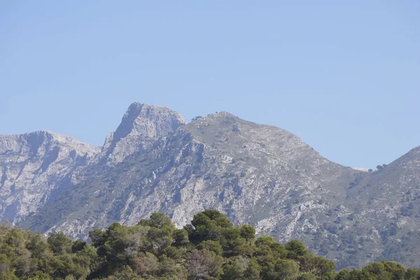 Landschap Aan Costa Del Sol Andalusia Spanje — Stockfoto