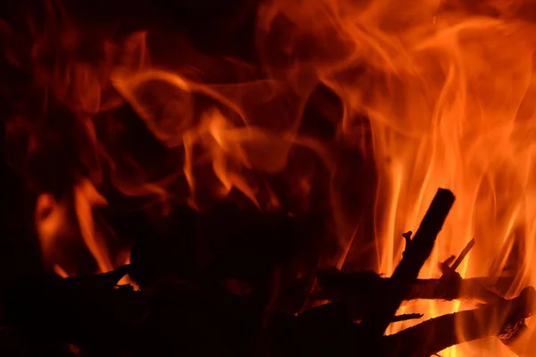 Fire in the fireplace, log fire, Costa Blanca, Spain