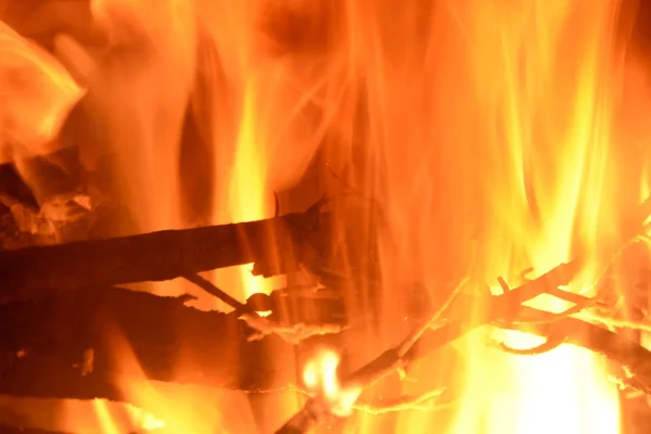 Fire in the fireplace, log fire, Costa Blanca, Spain