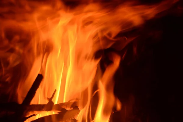 Fire Fireplace Log Fire Costa Blanca Spain — Stock Photo, Image