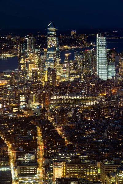 New York Stad Mid Town Skylines Stadsbild Från Manhattan Skymningen — Stockfoto