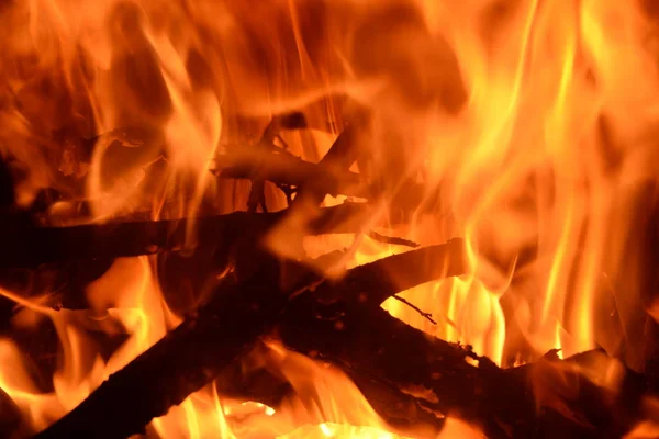 Fire in the fireplace, log fire, Costa Blanca, Spain