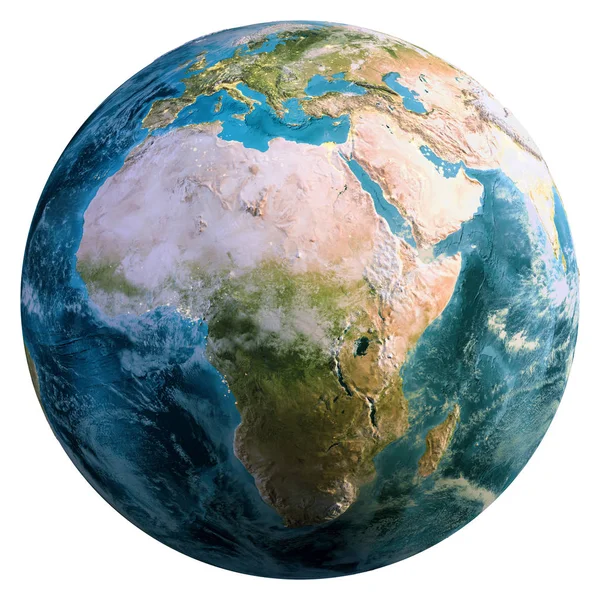 Planeten Jorden Världen Delar Denna Bild Från Nasa Rendering — Stockfoto