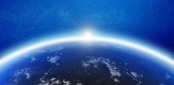 Sfeer Earth Horizon Elementen Van Deze Afbeelding Ingericht Door Nasa — Stockfoto