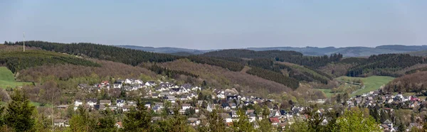 Panorama Della Montuosa Siegerland — Foto Stock