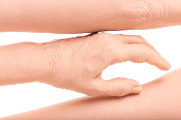 Grupa Silikonowa Proteza Rąk Medycyna Różowy Implanty Dla Osoby — Zdjęcie stockowe