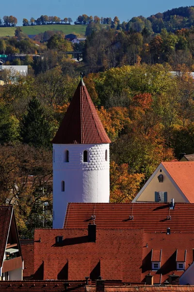 Látványosságok Város Kaufbeuren — Stock Fotó