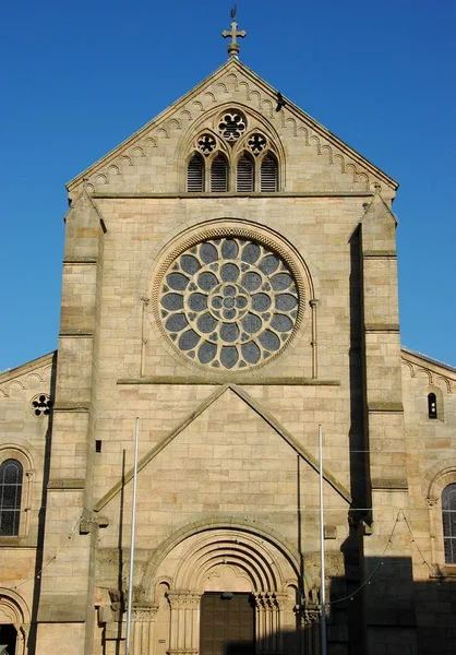 Vista Panoramica Della Chiesa Dettagli Architettonici — Foto Stock