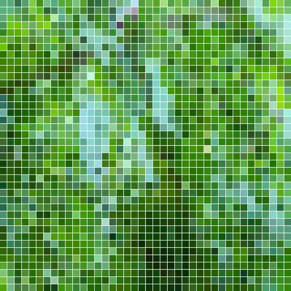 Abstrait Pixel Carré Fond Mosaïque Vert — Photo