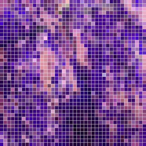 Resumo Pixel Quadrado Fundo Mosaico Roxo Violeta — Fotografia de Stock