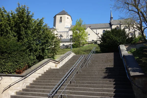 Ministerbasilikan Moenchengladbach Den Tidigare Benediktinska Klosterkyrkan Vitus — Stockfoto