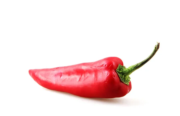 Pimiento Rojo Aislado Sobre Fondo Blanco — Foto de Stock